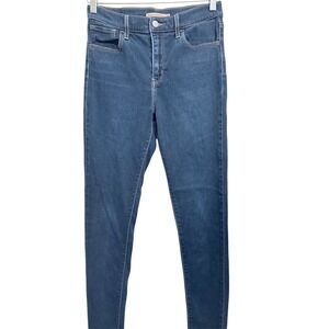 Levi's 720 High Rise Super Skinny Women's Jeans Dark Wash Denim Size 28‎